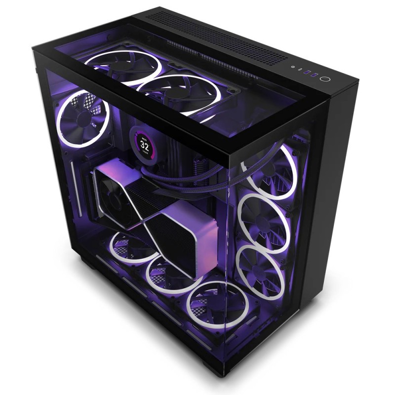 NZXT H9 Elite Premium Dual-Chamber Mid-Tower Airflow Casing