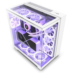 NZXT H9 Elite Premium Dual-Chamber Mid-Tower Airflow Casing White