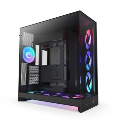 NZXT H9 Flow RGB+ (2025) Dual-Chamber Mid-Tower ATX Airflow Casing - Black