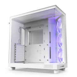 NZXT H6 Flow RGB 2023 Compact Dual-Chamber Mid-tower Airflow Casing White