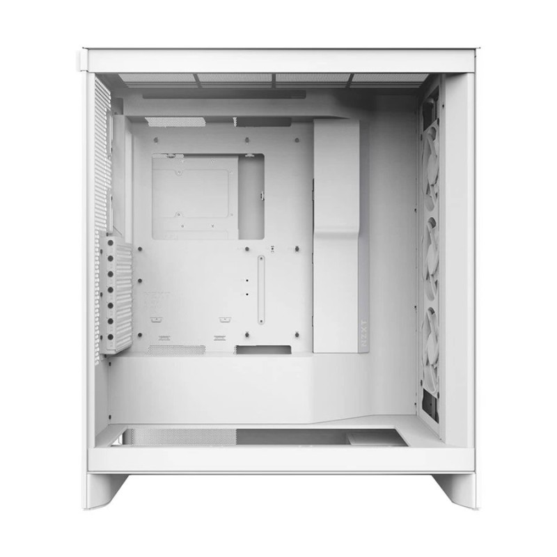 NZXT H7 Flow RGB 2024 Mid-Tower ATX Airflow Casing With 360 RGB Fan White