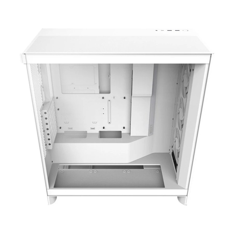 NZXT H7 Flow RGB 2024 Mid-Tower ATX Airflow Casing With 360 RGB Fan White