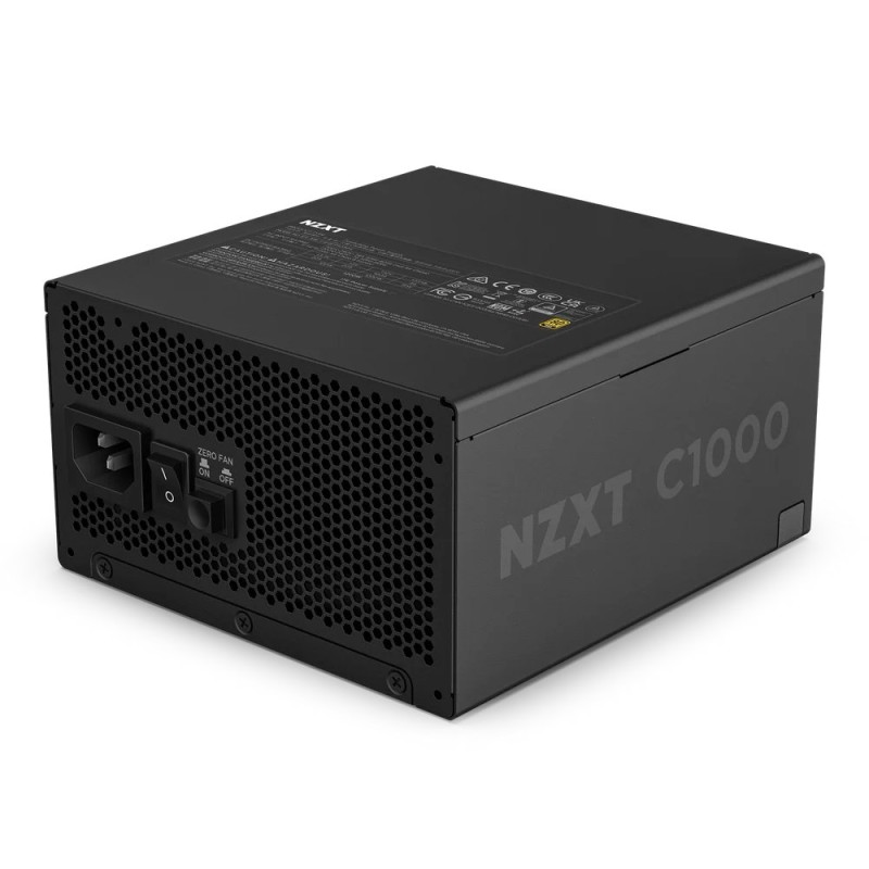 NZXT C1000 1000 Watt 80 Plus Gold ATX 3.1 Full Modular Power Supply - Black #PA-0G2BB-UK