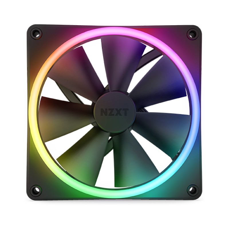NZXT F140 RGB DUO 140mm RGB Casing Fan - Black #RF-D14SF-B1
