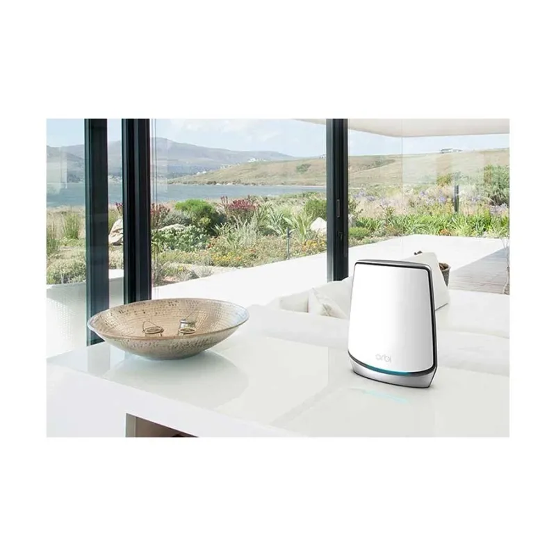 Netgear Orbi RBK852 AX6000 Mbps Gigabit Tri-band Wi-Fi System Network Router Netgear Orbi RBK852 AX6000 Mbps Gigabit Tri-band Wi-Fi System Network Router