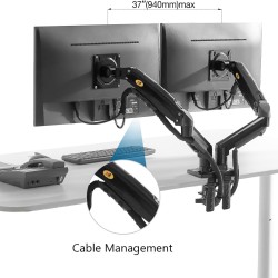North Bayou F160 Dual Monitor Desk Mount