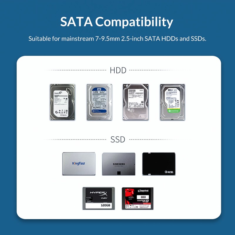 ORICO-2020U3 2.5 Inch SATA USB 3.0 HDD Enclosure