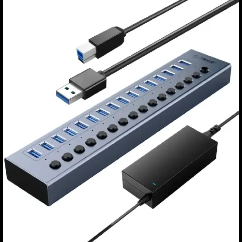 Orico BT2U3-16AB 16 Port USB 3.0 Hub With Individual Switches Orico BT2U3-16AB 16 Port USB 3.0 Hub With Individual Switches