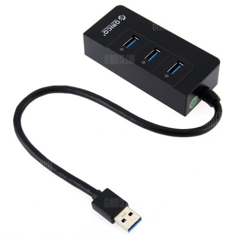 Orico HR01-U3-V1-BK USB 3.0 Hub with Gigabit Lan Port Orico HR01-U3-V1-BK USB 3.0 Hub with Gigabit Lan Port