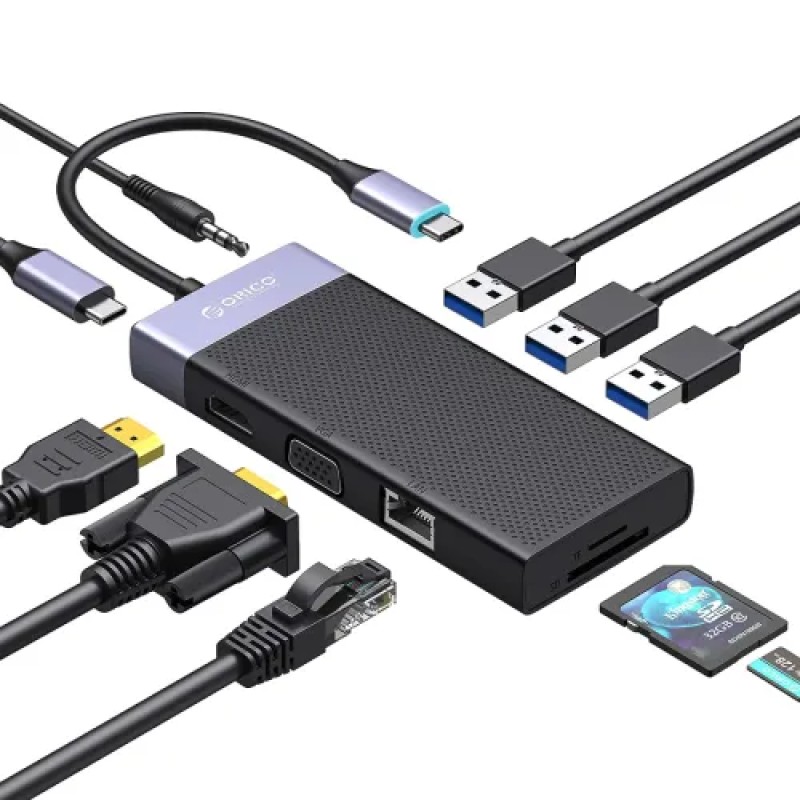 ORICO MDK-10P Type-C 10-in-1 Multifunctional Docking Station ORICO MDK-10P Type-C 10-in-1 Multifunctional Docking Station