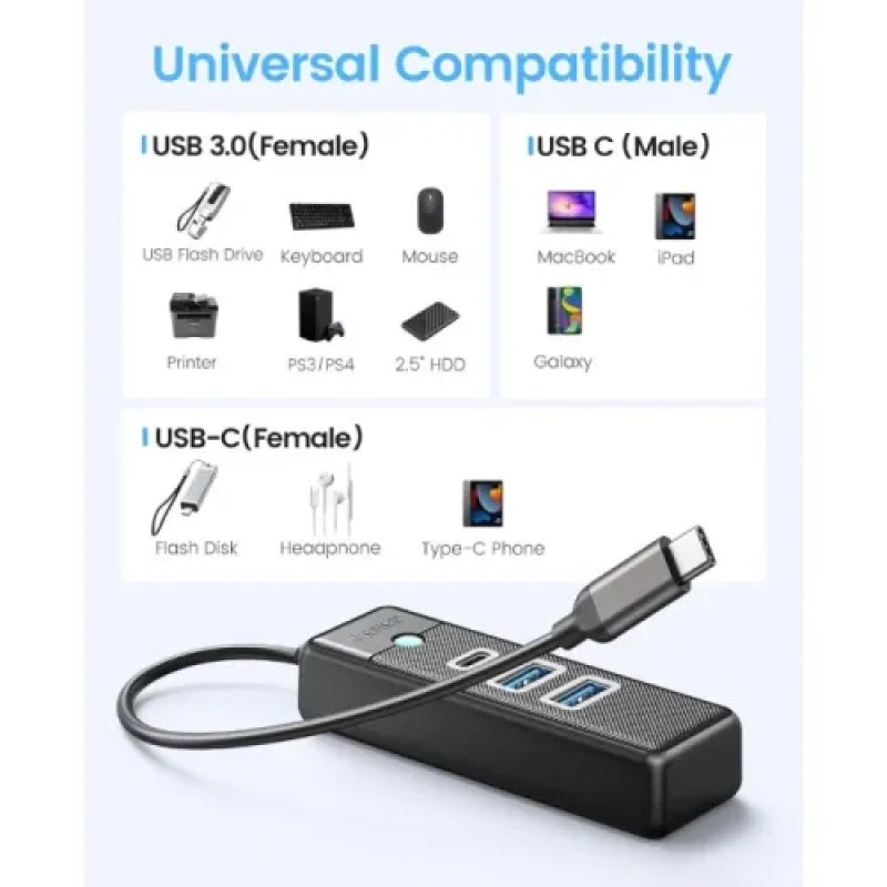 Orico PWC2U-C3-015 3 Ports USB 3.0 Hub Orico PWC2U-C3-015 3 Ports USB 3.0 Hub
