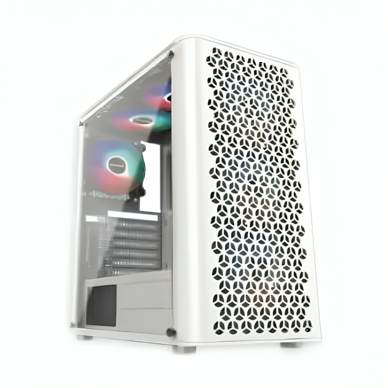 PC Power Trinity Mesh White Gaming Casing PC Power Trinity Mesh White Gaming Casing