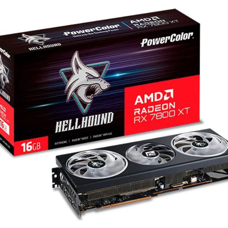 PowerColor Hellhound AMD Radeon RX 7800 XT 16GB GDDR6 Graphics Card