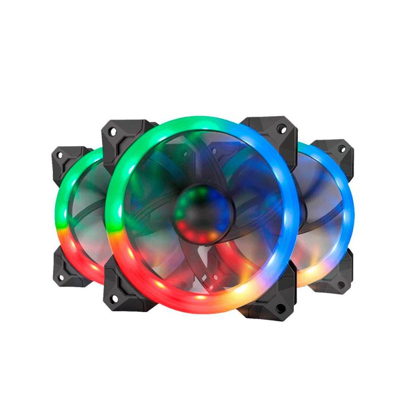 Redragon GC-F009 RGB Casing Cooler Fan Triple Pack with Remote