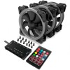 Redragon GC-F009 RGB Casing Cooler Fan Triple Pack with Remote