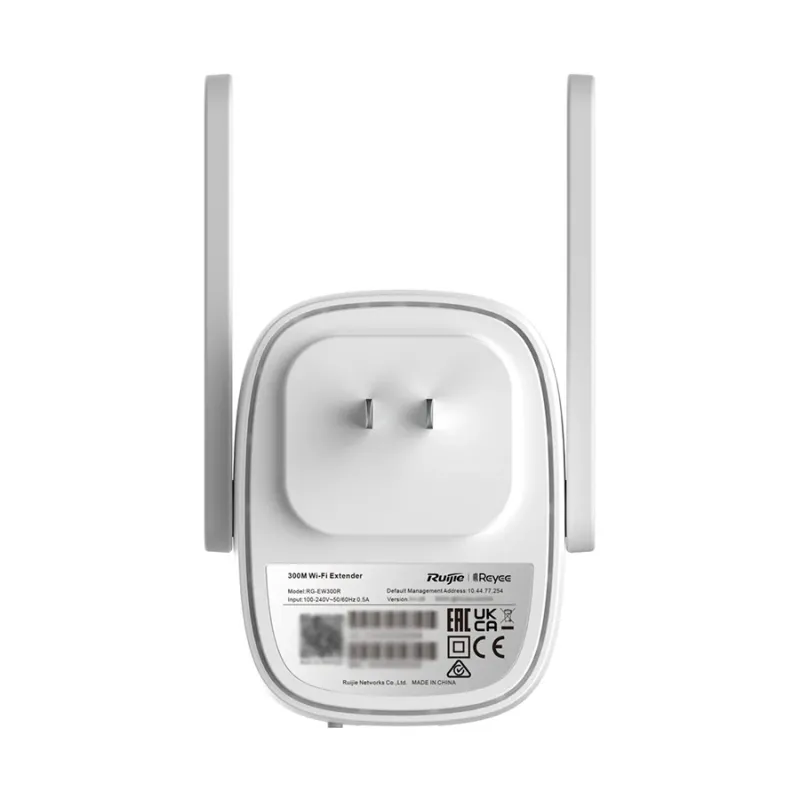 Ruijie RG-EW300R 300Mbps Ethernet Wi-Fi Range Extender Ruijie RG-EW300R 300Mbps Ethernet Wi-Fi Range Extender