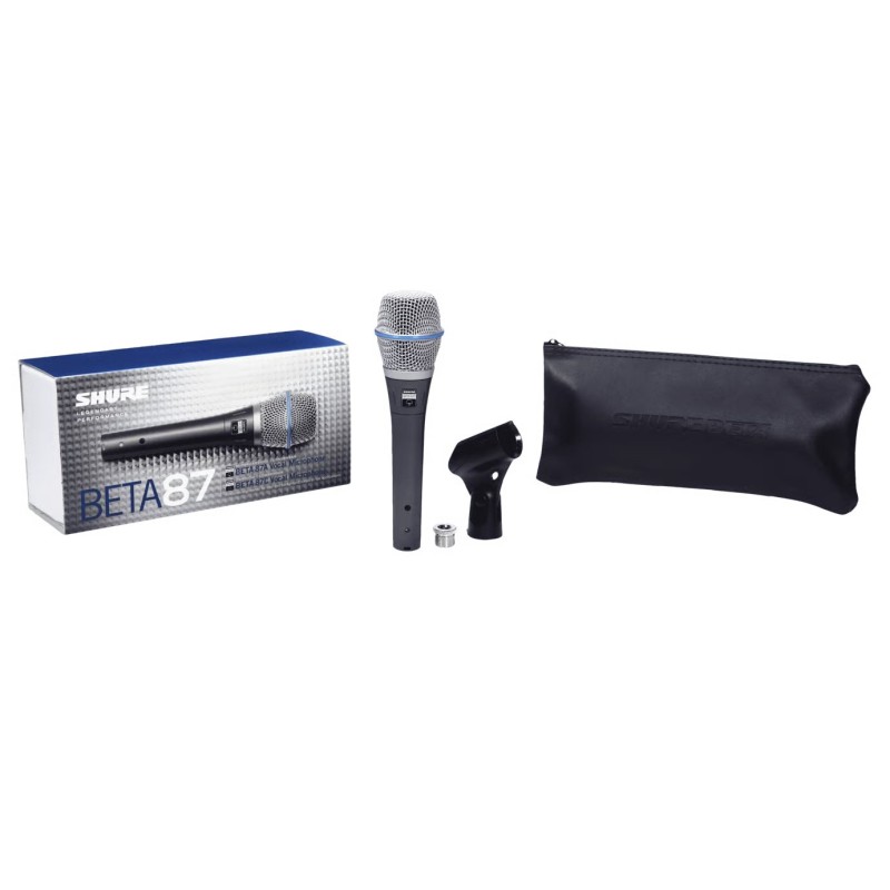 Shure Beta 87A Supercardioid Condenser Handheld Vocal Microphone