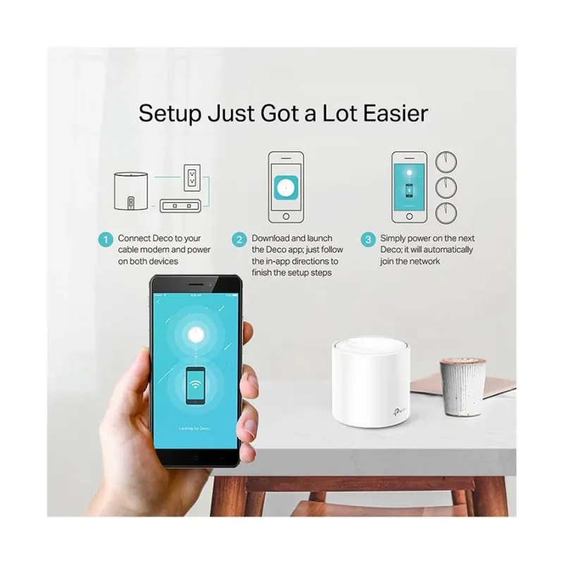 TP-Link Deco X20 AX1800 Mbps Gigabit Dual-Band Mesh Wi-Fi 6 System (1-Pack) TP-Link Deco X20 AX1800 Mbps Gigabit Dual-Band Mesh Wi-Fi 6 System (1-Pack)