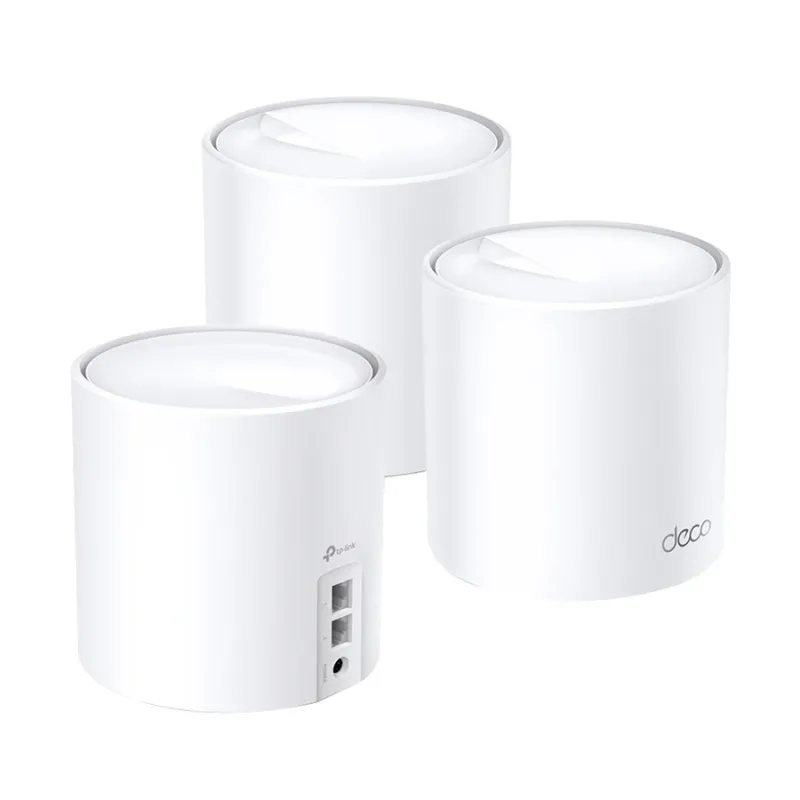 TP-Link Deco X60 V4.20 AX5400 Mbps Gigabit Dual-Band Wi-Fi 6 System Network Router (3-Pack) TP-Link Deco X60 V4.20 AX5400 Mbps Gigabit Dual-Band Wi-Fi 6 System Network Router (3-Pack)