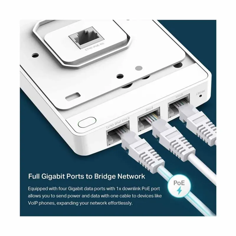TP-Link EAP235-Wall OMADA AC1200 Wireless Gigabit Wall Plate Access Point TP-Link EAP235-Wall OMADA AC1200 Wireless Gigabit Wall Plate Access Point