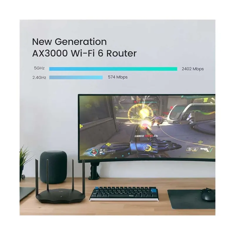 Tenda RX9 Pro AX3000 AC3000 Mbps Dual-Band Gigabit Wi-Fi Router Tenda RX9 Pro AX3000 AC3000 Mbps Dual-Band Gigabit Wi-Fi Router