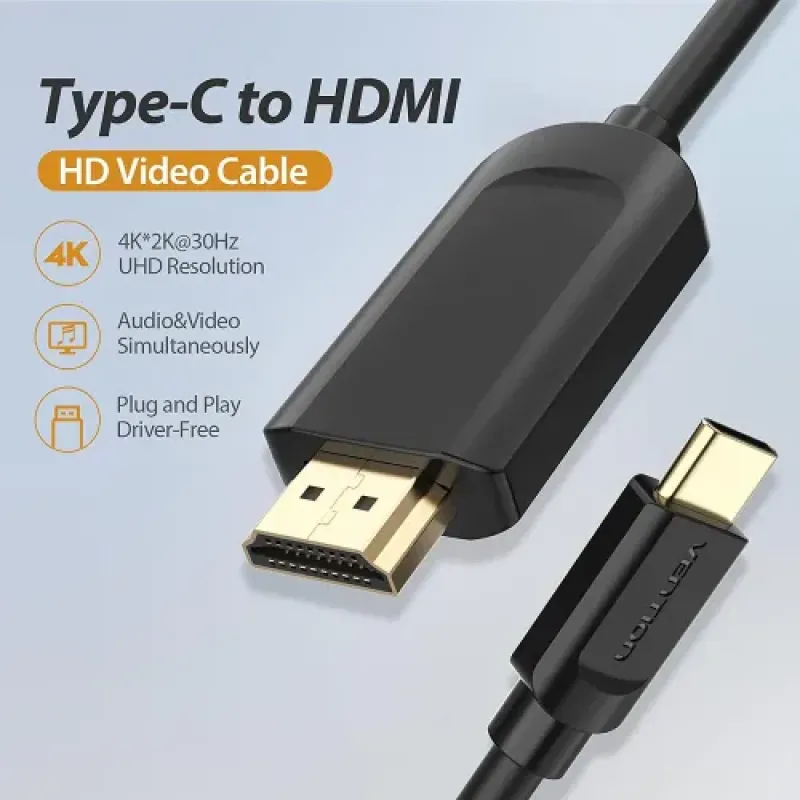 Vention CGUBH USB Type-C to 4K HDMI 2M Cable Vention CGUBH USB Type-C to 4K HDMI 2M Cable
