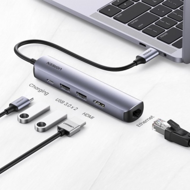 UGREEN CM418 (10919) Ultra Slim 5-in-1 USB Type-C Hub UGREEN CM418 (10919) Ultra Slim 5-in-1 USB Type-C Hub
