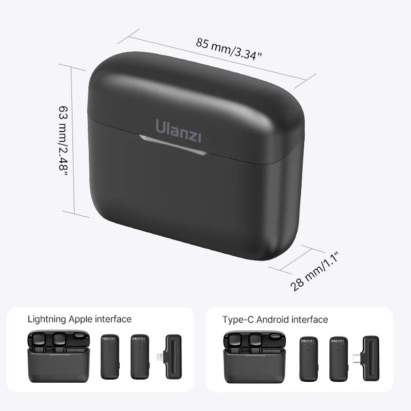 Ulanzi J12 Wireless Lavalier Microphone