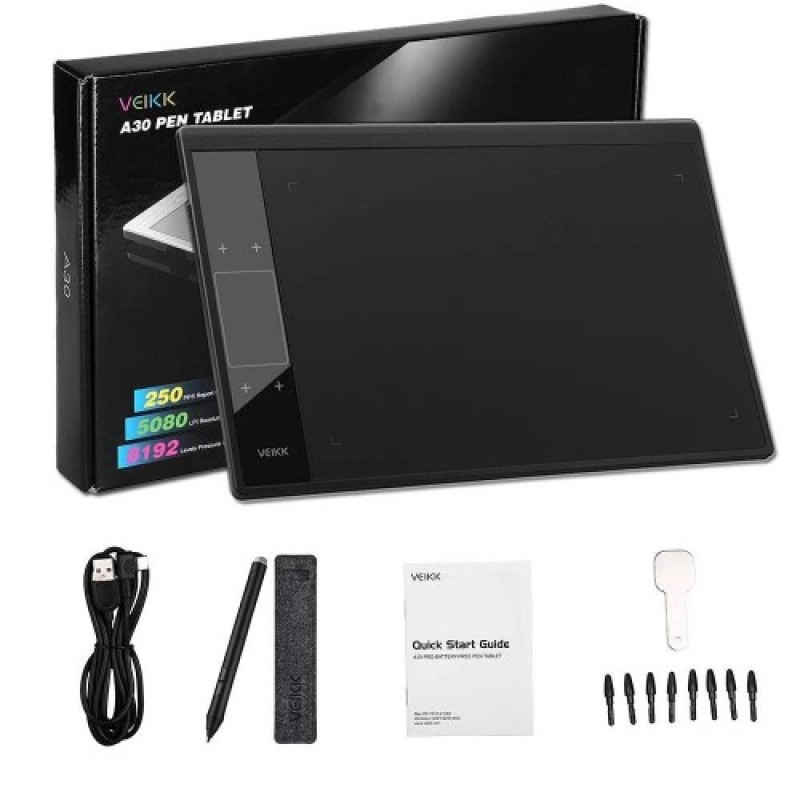 Veikk A30 Digital Drawing Graphic Tablet Veikk A30 Digital Drawing Graphic Tablet