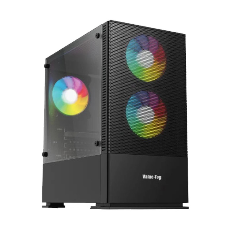 Value-Top VT-B701 Mini Tower Gaming Case Black