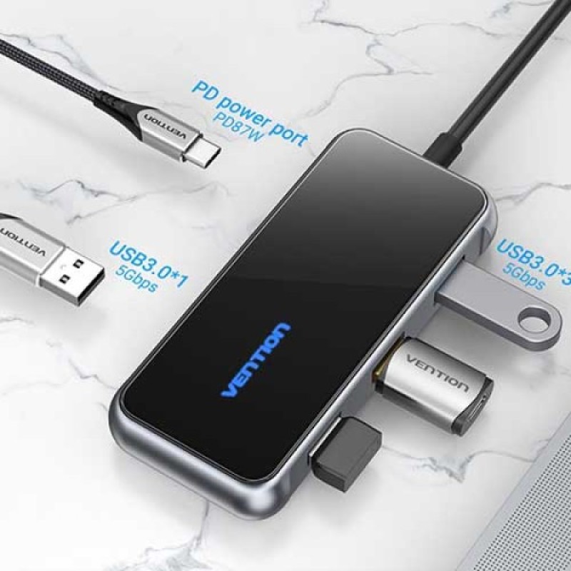 Vention TFDHB Multi-function USB-C to USB3.0 PD Docking Station Vention TFDHB Multi-function USB-C to USB3.0 PD Docking Station