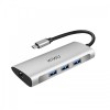 WiWU Alpha 631STR 6-in-1 Multi-function Type-C Hub Adapter WiWU Alpha 631STR 6-in-1 Multi-function Type-C Hub Adapter