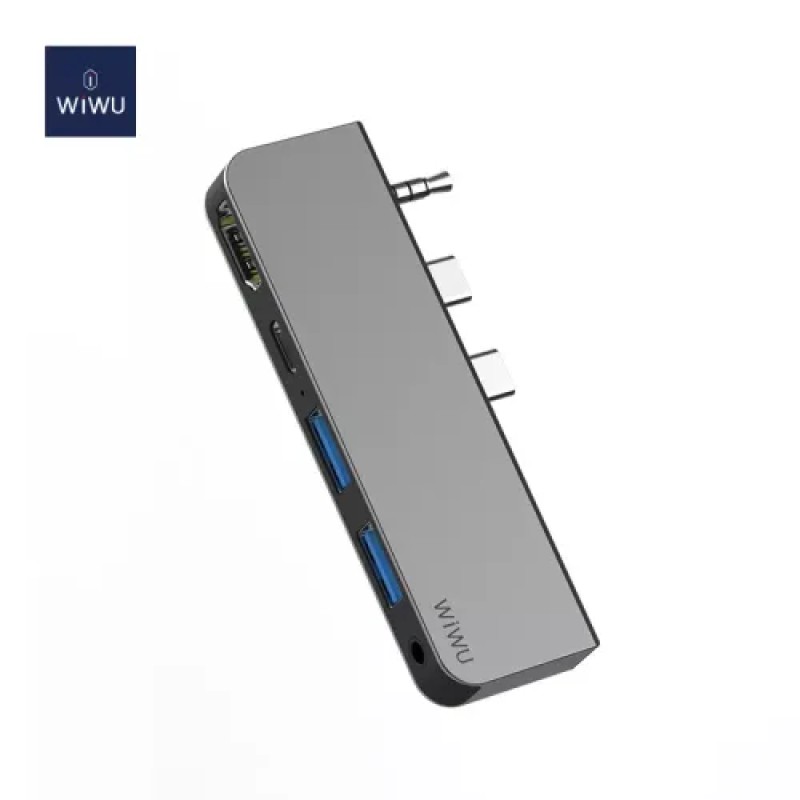WiWU Alpha M X Pro 5 in 1 Laptop Adapter Dongle WiWU Alpha M X Pro 5 in 1 Laptop Adapter Dongle