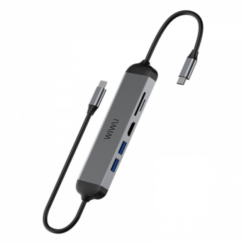 WiWu Alpha 521H 5 in 1 Type-C Hub WiWu Alpha 521H 5 in 1 Type-C Hub