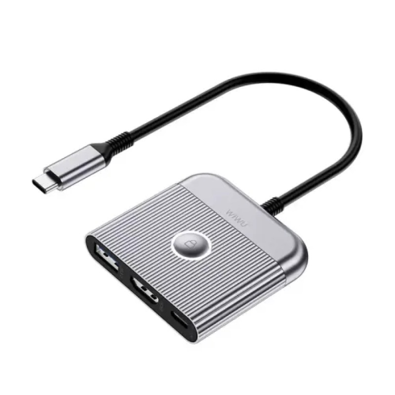 WiWU Travel 3 In 1 Type-C Hub WiWU Travel 3 In 1 Type-C Hub
