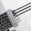 WiWU T9 8-in-1 Unibody Design Aluminum Alloy Type-C Hub WiWU T9 8-in-1 Unibody Design Aluminum Alloy Type-C Hub