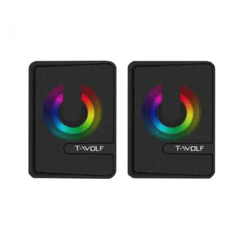 T-Wolf S3 Portable Wired RGB Gaming Speaker