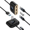 Baseus Square Round 4 in 1 Type A USB Hub Adapter Baseus Square Round 4 in 1 Type A USB Hub Adapter