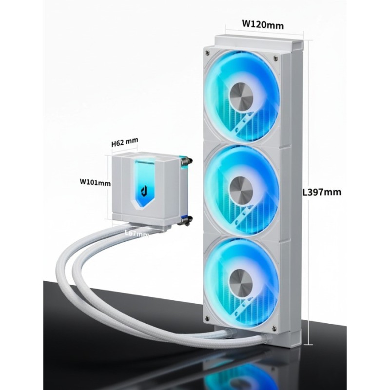 upHere E360TC ARGB 360mm AIO Liquid CPU Cooler